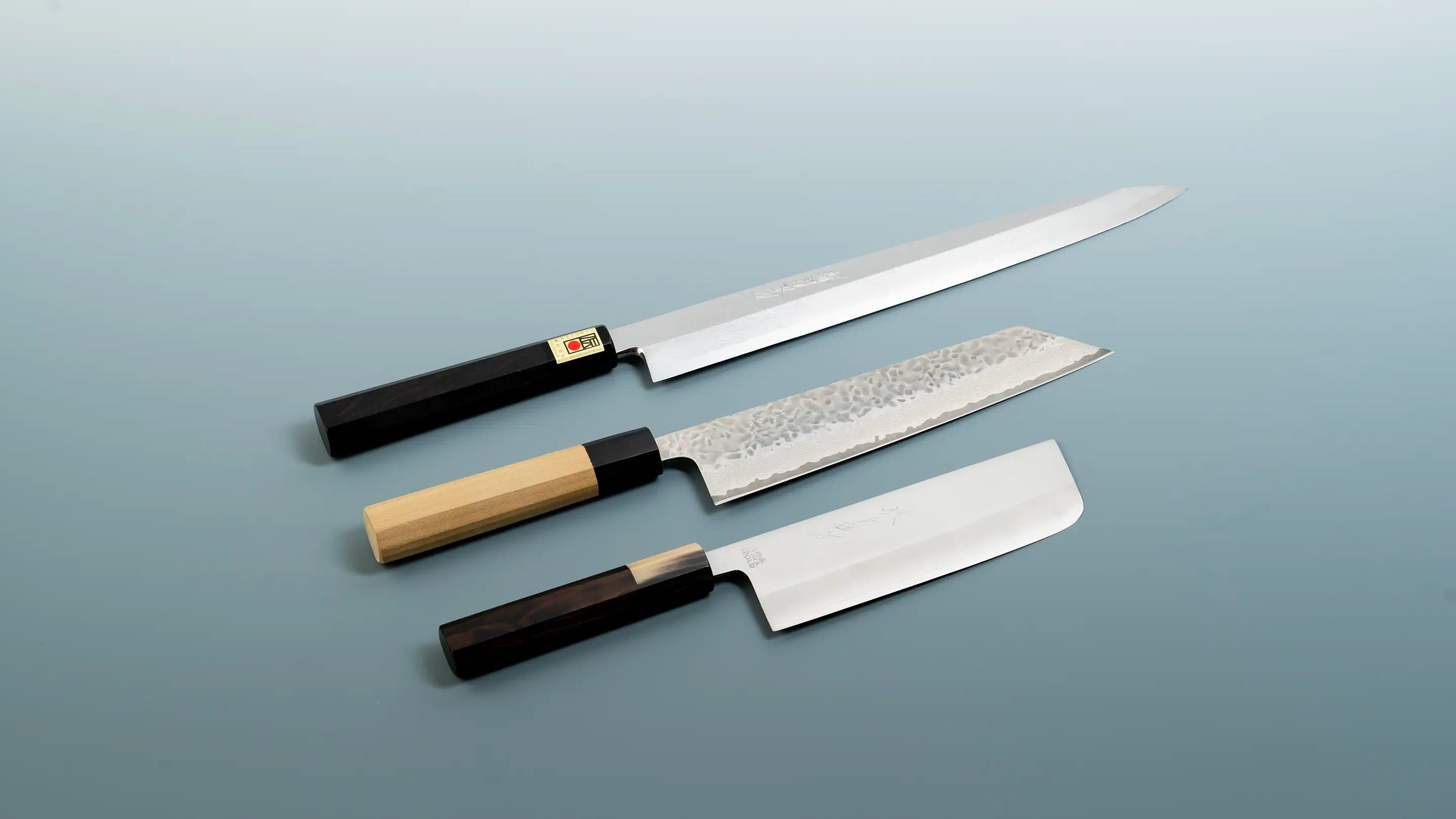 Japanese kitchen knife online store, categorized by knife styles.