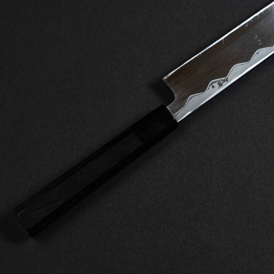 Sakai Uchihamono Aogami Super Custom Damascus Series Yanagiba 300mm handle_1
