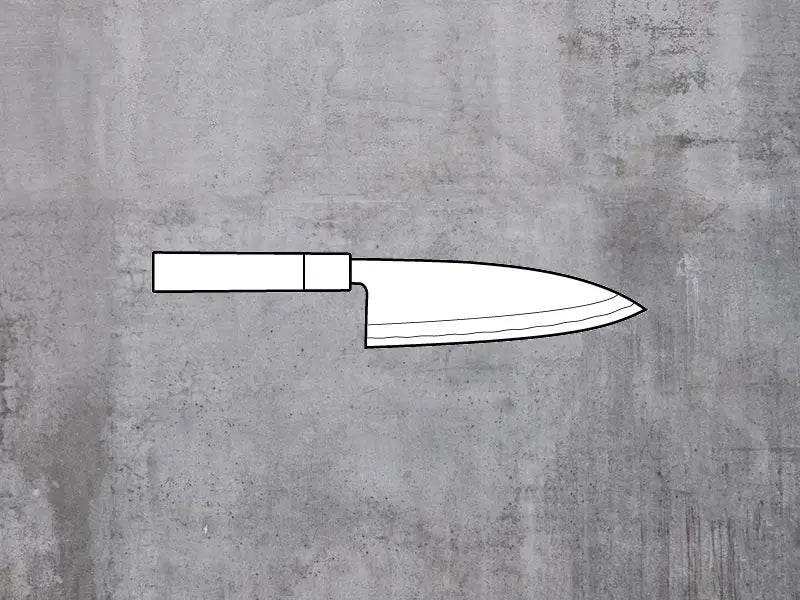 Deba Knife Ideal for Cutting Through Bones and Fish