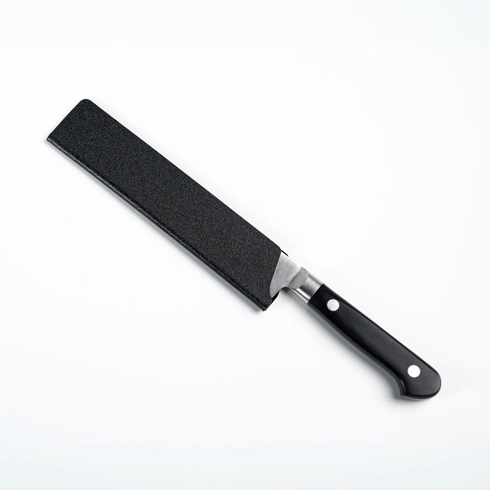 Side view of the 150mm Edge Guard for petty knives, showcasing durable cover material.