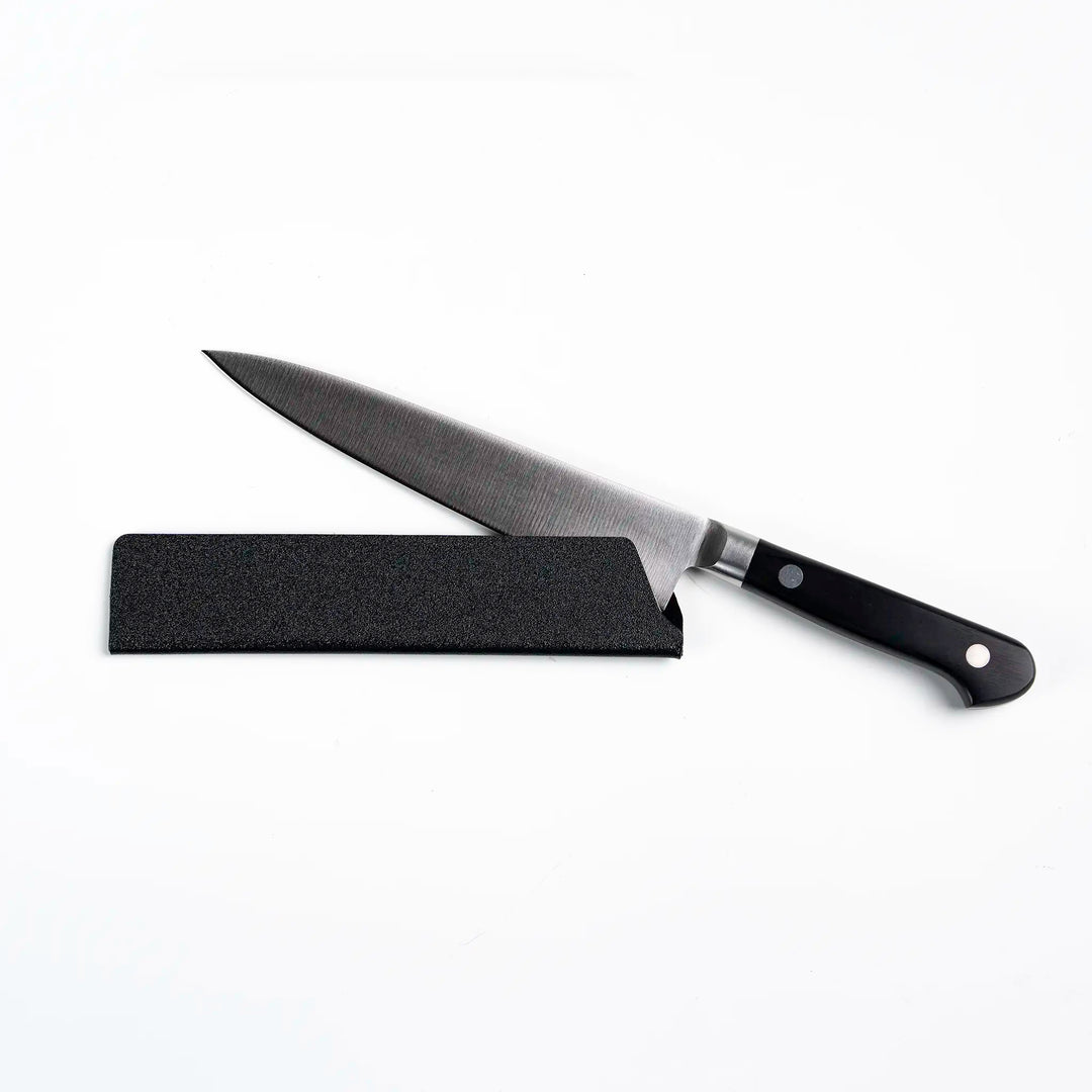 Edge Guard 150mm placed on a petty knife for blade protection.