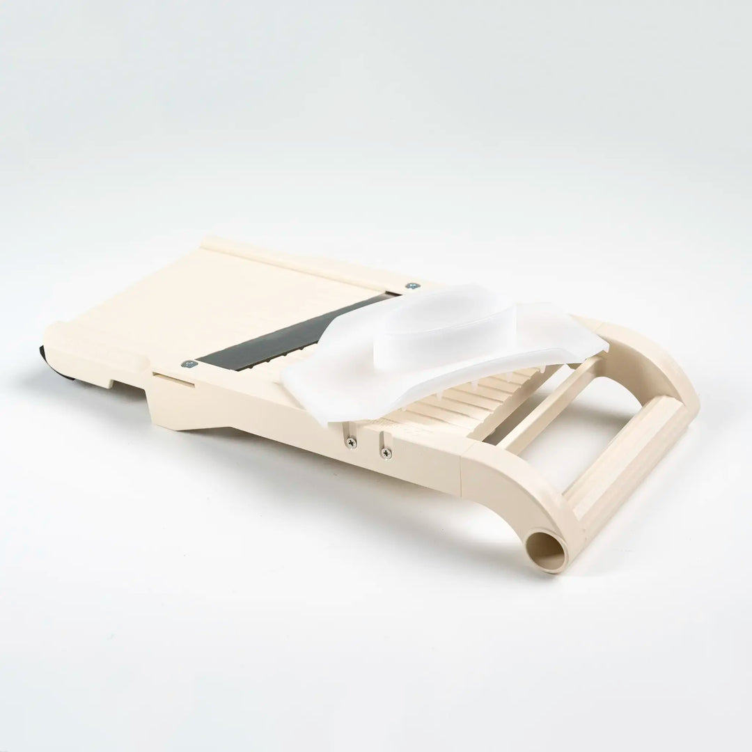 Safety guard included with the Jumbo Benriner Mandoline Slicer No. 120 for safe slicing.