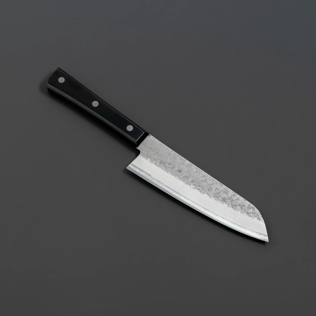 Kirin VG1 Steel Santoku Knife, triple-layered for enhanced durability, perfect for precision cutting in professional and home kitchens