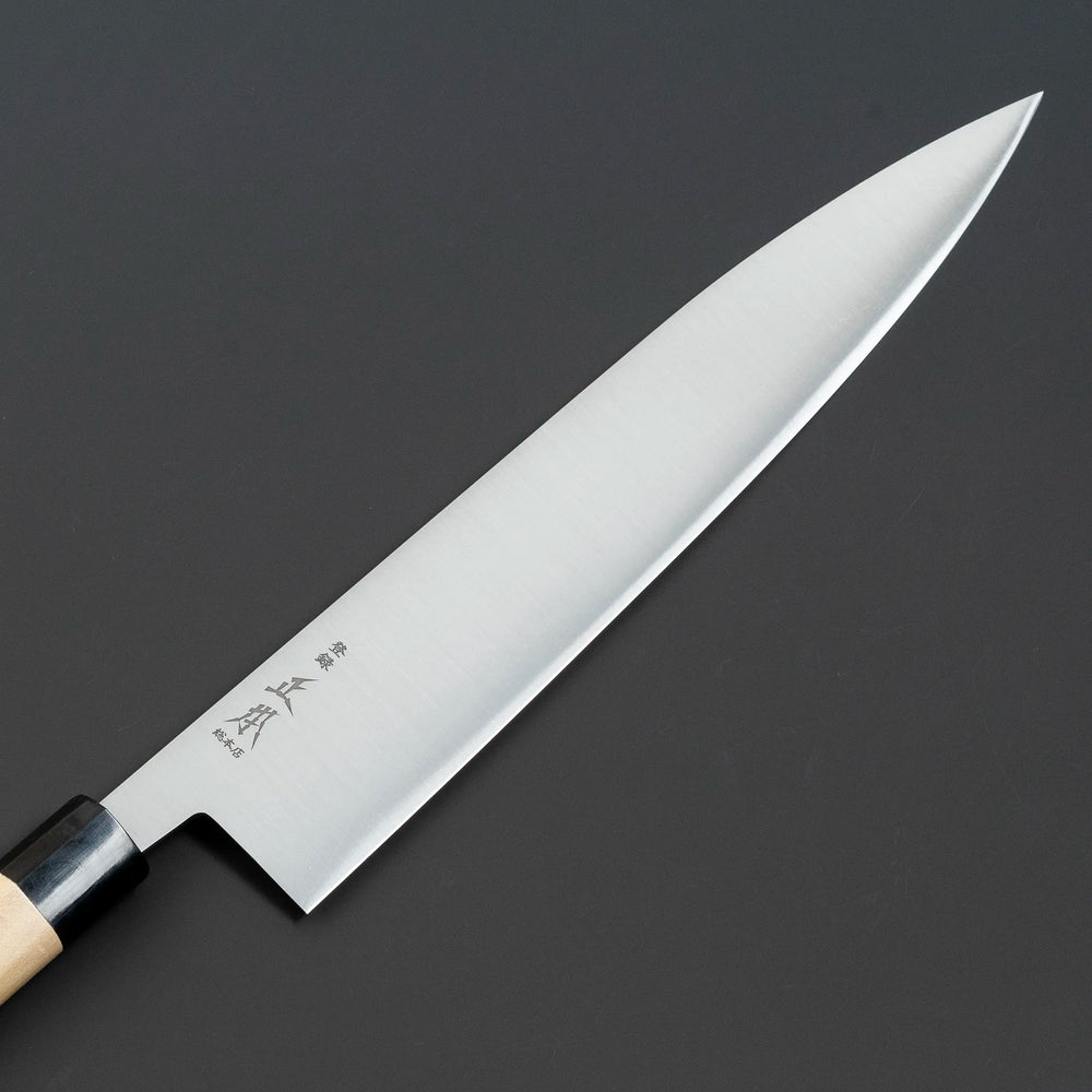 Masamoto KS Series Wa Gyuto White Steel No.2 Chef Knife Blade Front View