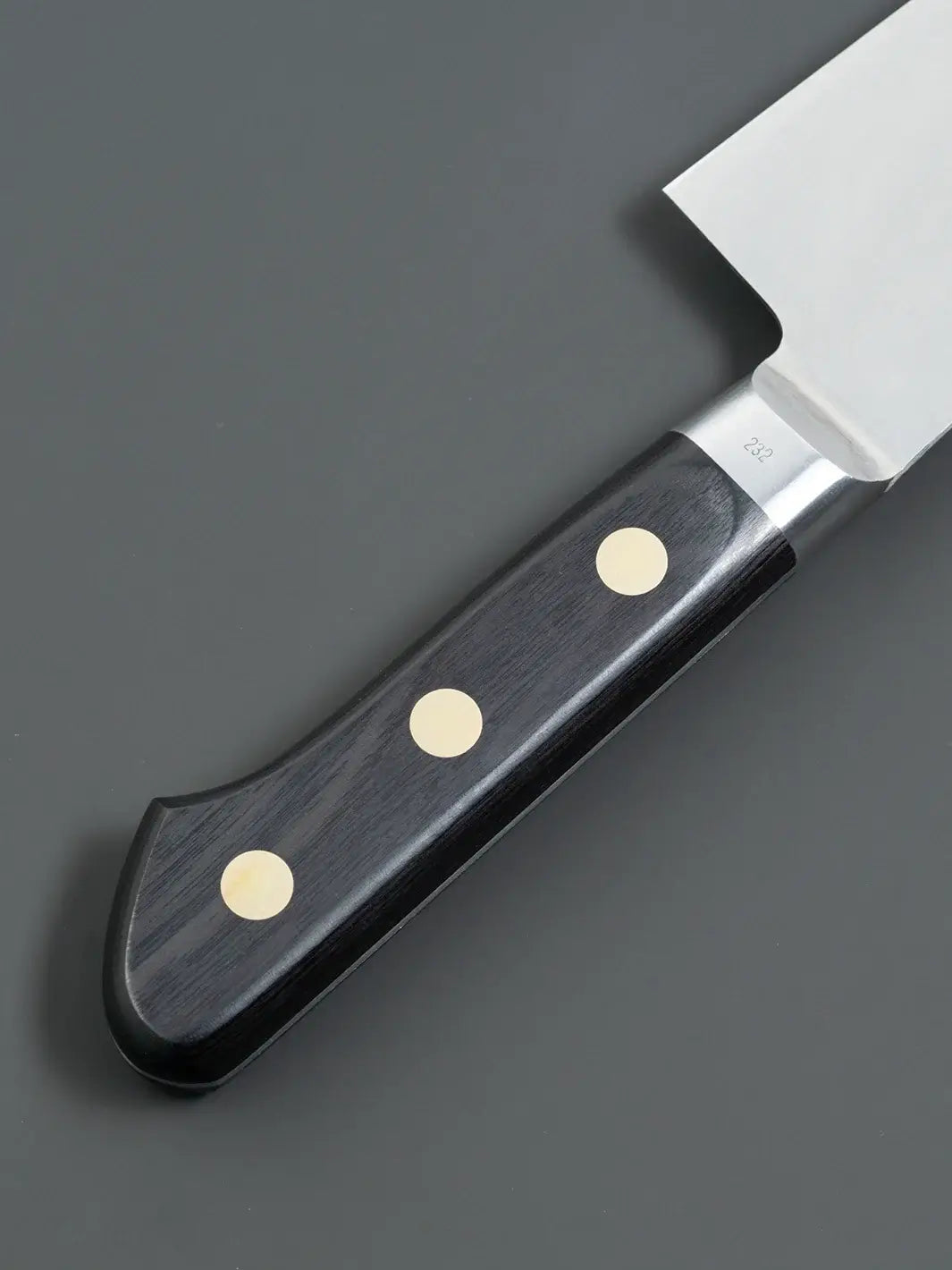 Misono Gyuto Knife Handle - Full Tang Pakkawood with Brass Rivets