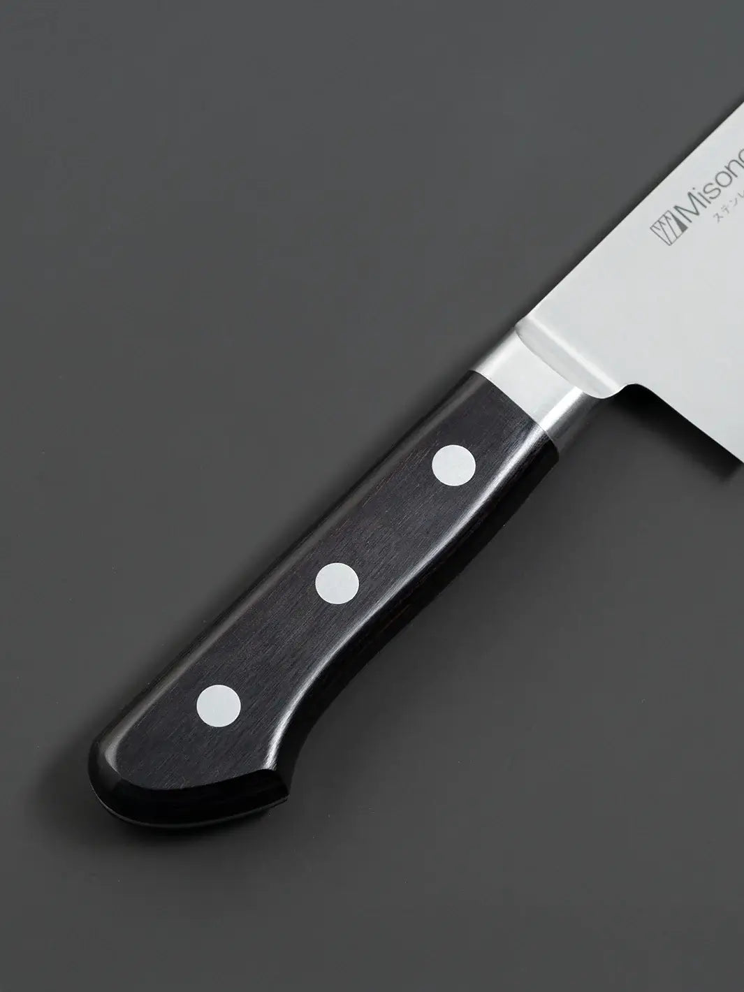 Misono Gyuto Handle, Front View, Ergonomic Design