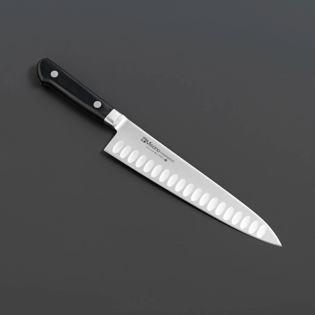 Misono Molybdenum Steel Salmon Series Gyuto Knife for precision slicing and dicing 210mm
