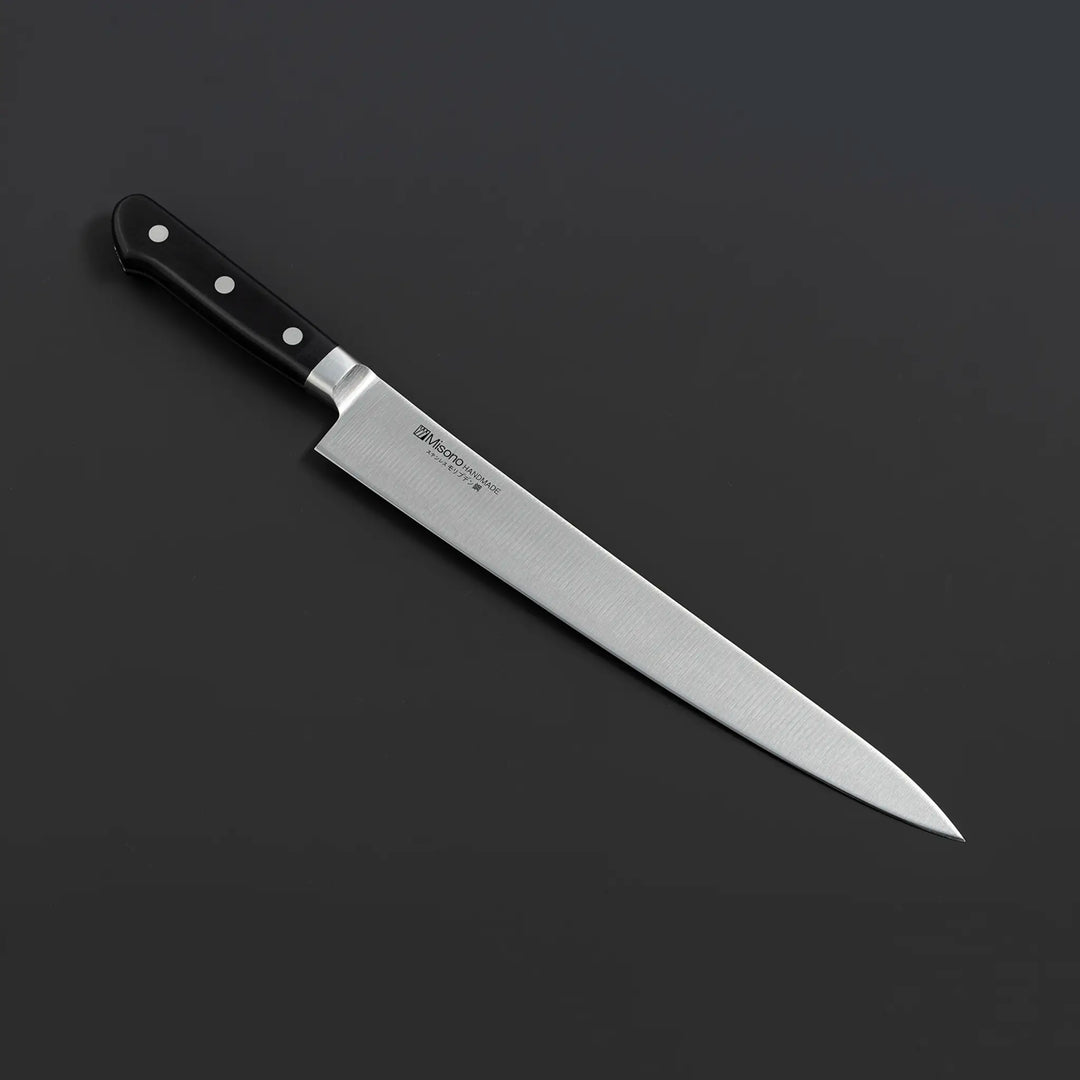 Misono Molybdenum Steel Sujihiki Knife designed for effortless slicing, perfect for fish and meats_1