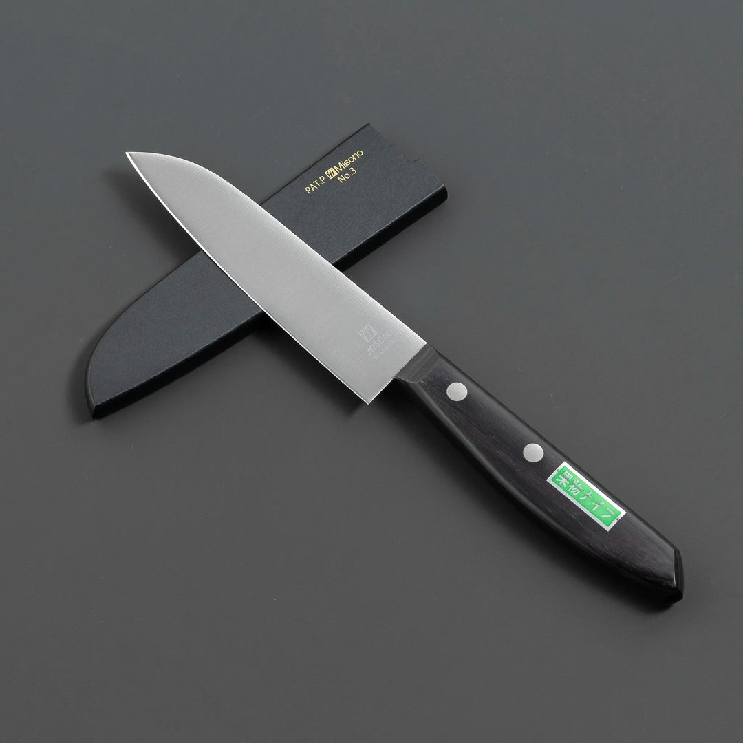 Misono Molybdenum Steel Petty Knife for Precision Cutting, featuring ergonomic handle and sharp blade