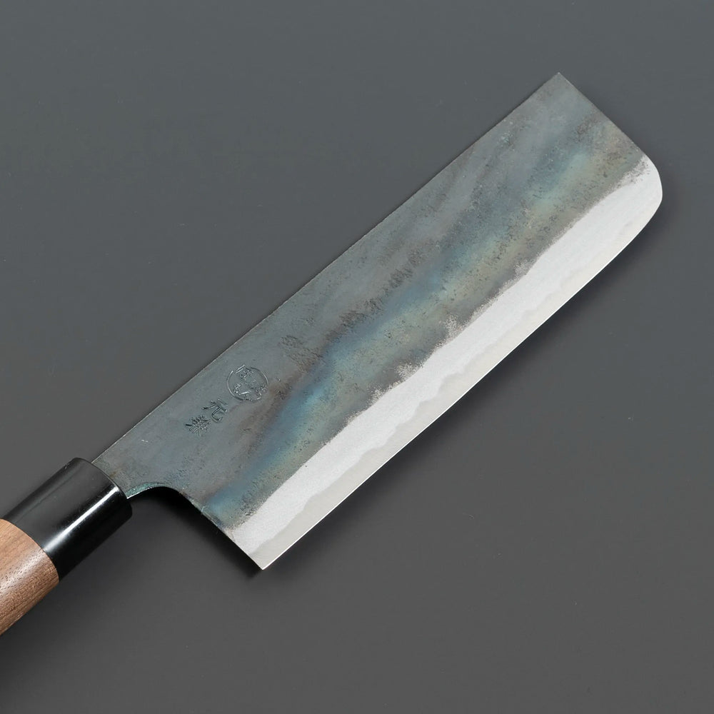 Motokane Blue Steel No.1 Nakiri Knife 165mm Blade Front View