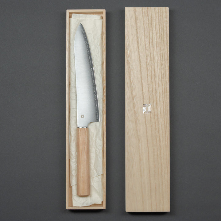 Gift box packaging of Shizuhamono 190mm chef knife – made in Japan