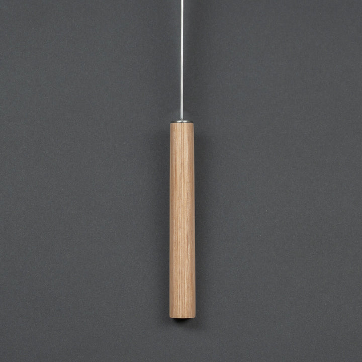 Ergonomic wood handle on 190mm Japanese chef knife